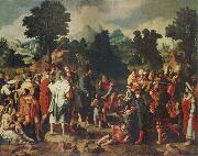 THe Healing of the Blind man of Jericho Lucas van Leyden